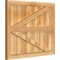 Ekena Millwork Framed Board-n-Batten Shutters w/Z-Bar, Rough Sawn Western Red Cedar, 32 1/4W x 26H, PR RBF06Z32X026RWR - alternate 5